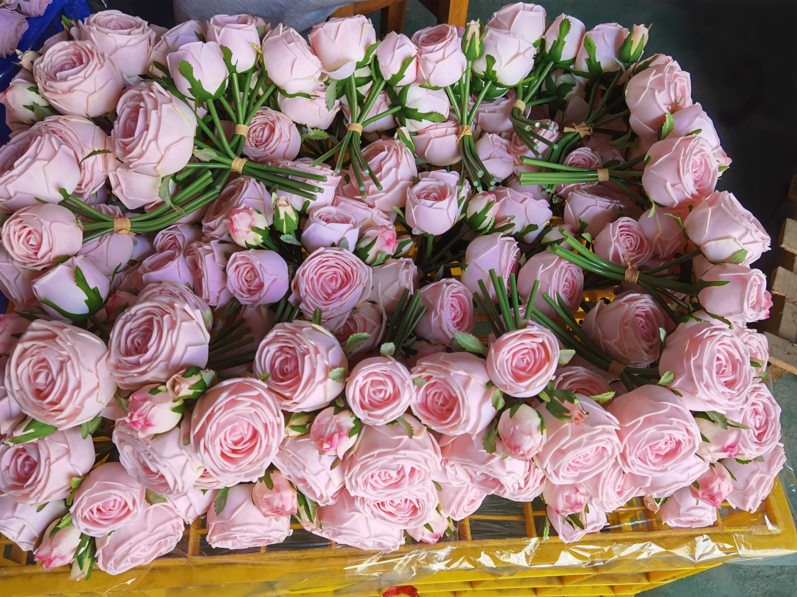 Full inspection of artificial flowers