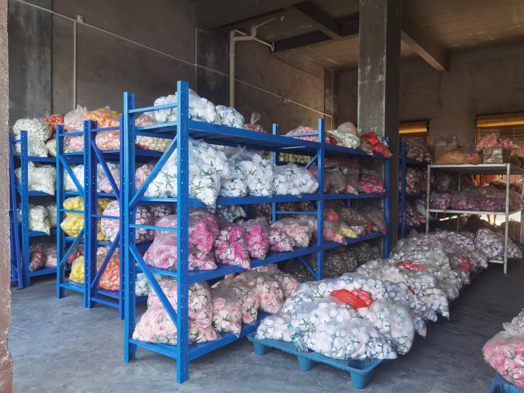 Raw material storage