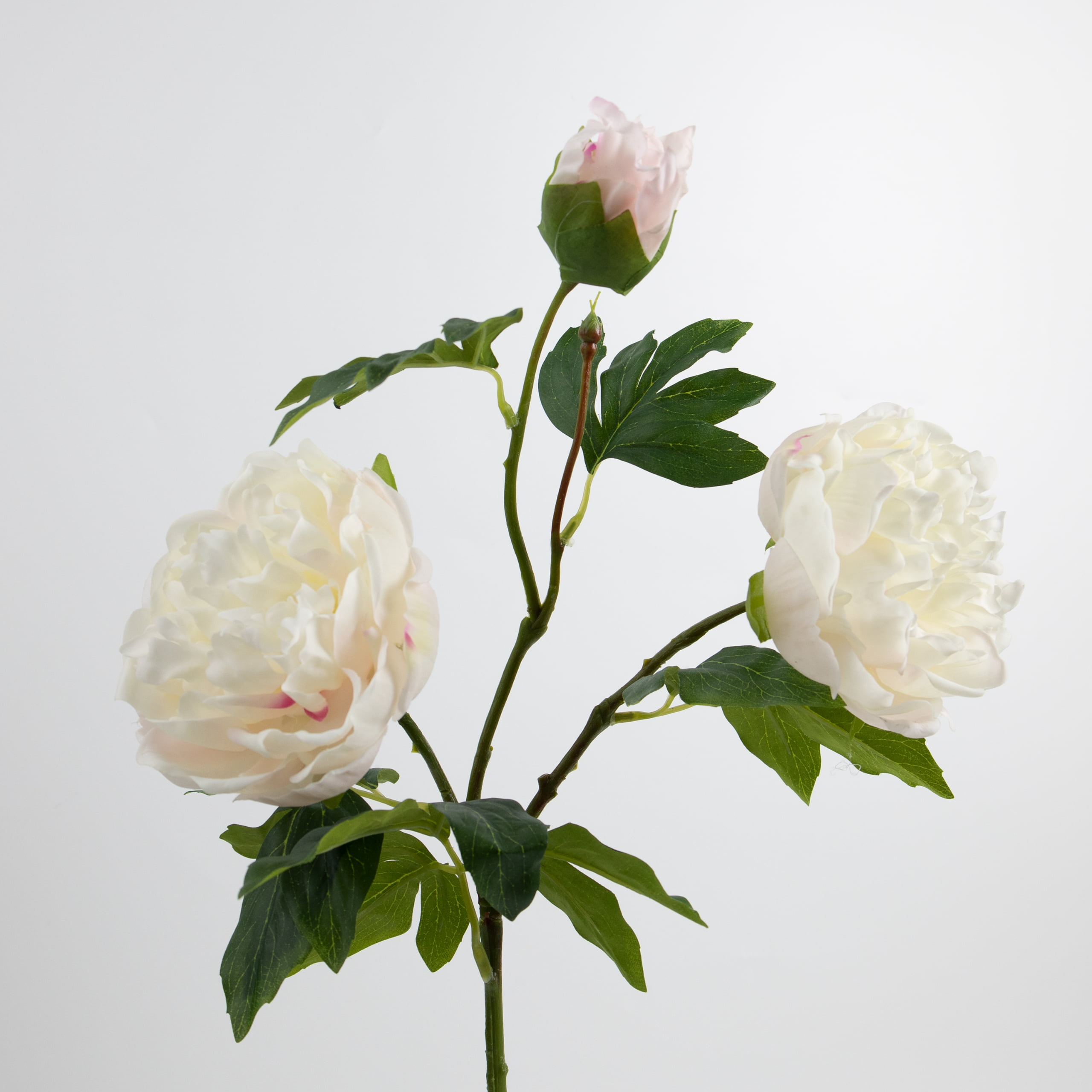 80cm Real-Touch 3 Heads Lydia Peony Spray