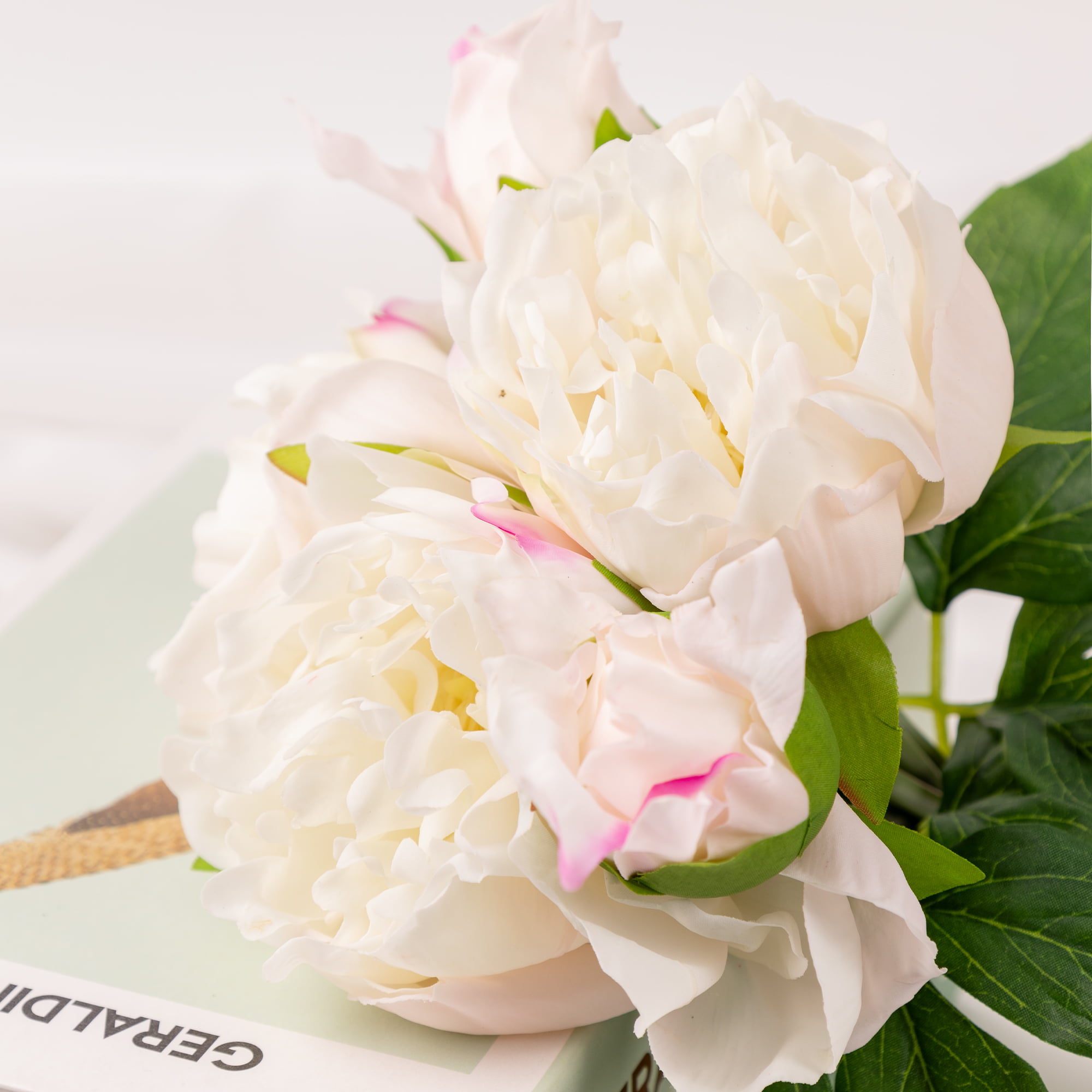 30cm Real-Touch 5 Heads Lydia Peony Bundle
