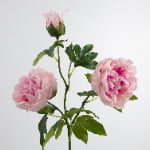 80cm Real-Touch 3 Heads Lydia Peony Spray