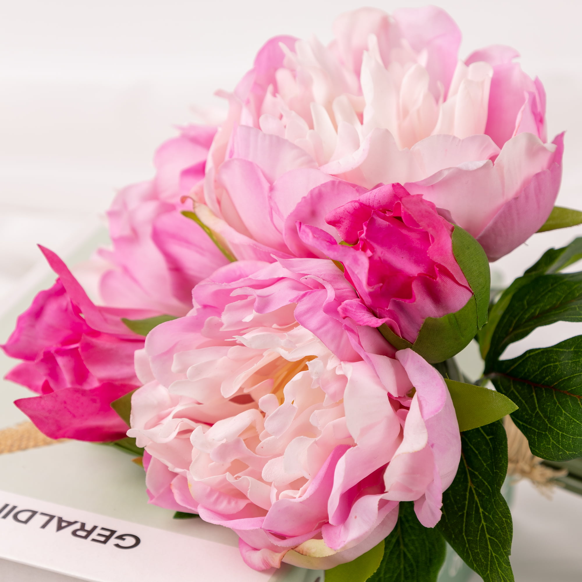 30cm Real-Touch 5 Heads Lydia Peony Bundle