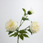 80cm Real-Touch 3 Heads Lydia Peony Spray