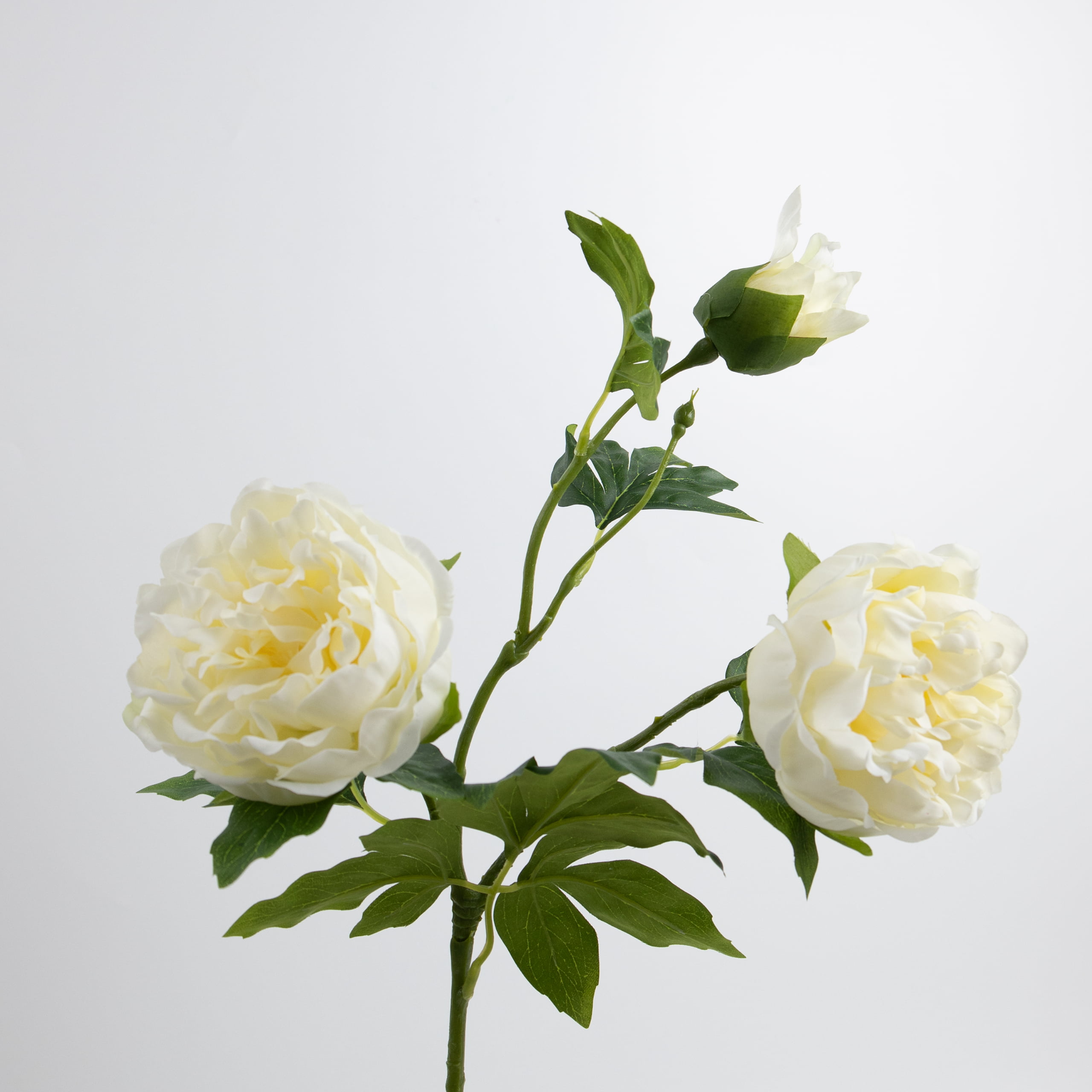80cm Real-Touch 3 Heads Lydia Peony Spray