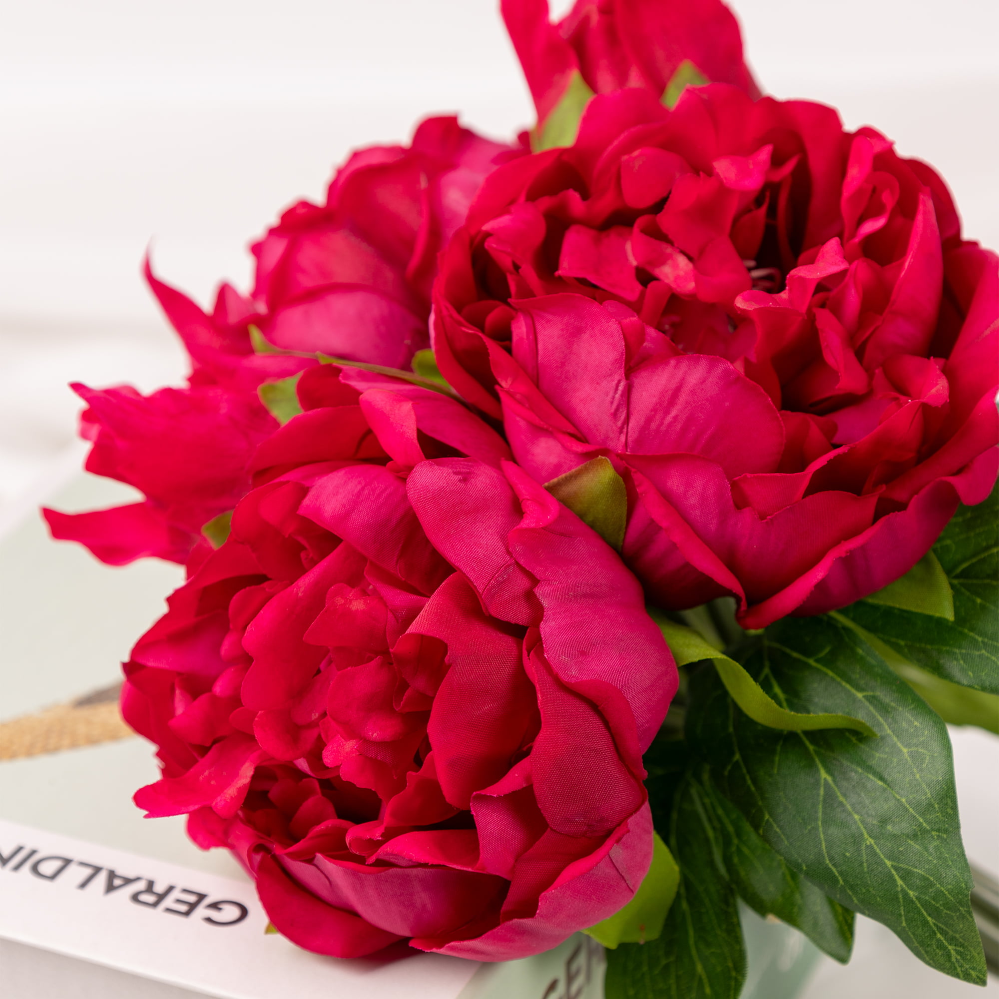 30cm Real-Touch 5 Heads Lydia Peony Bundle