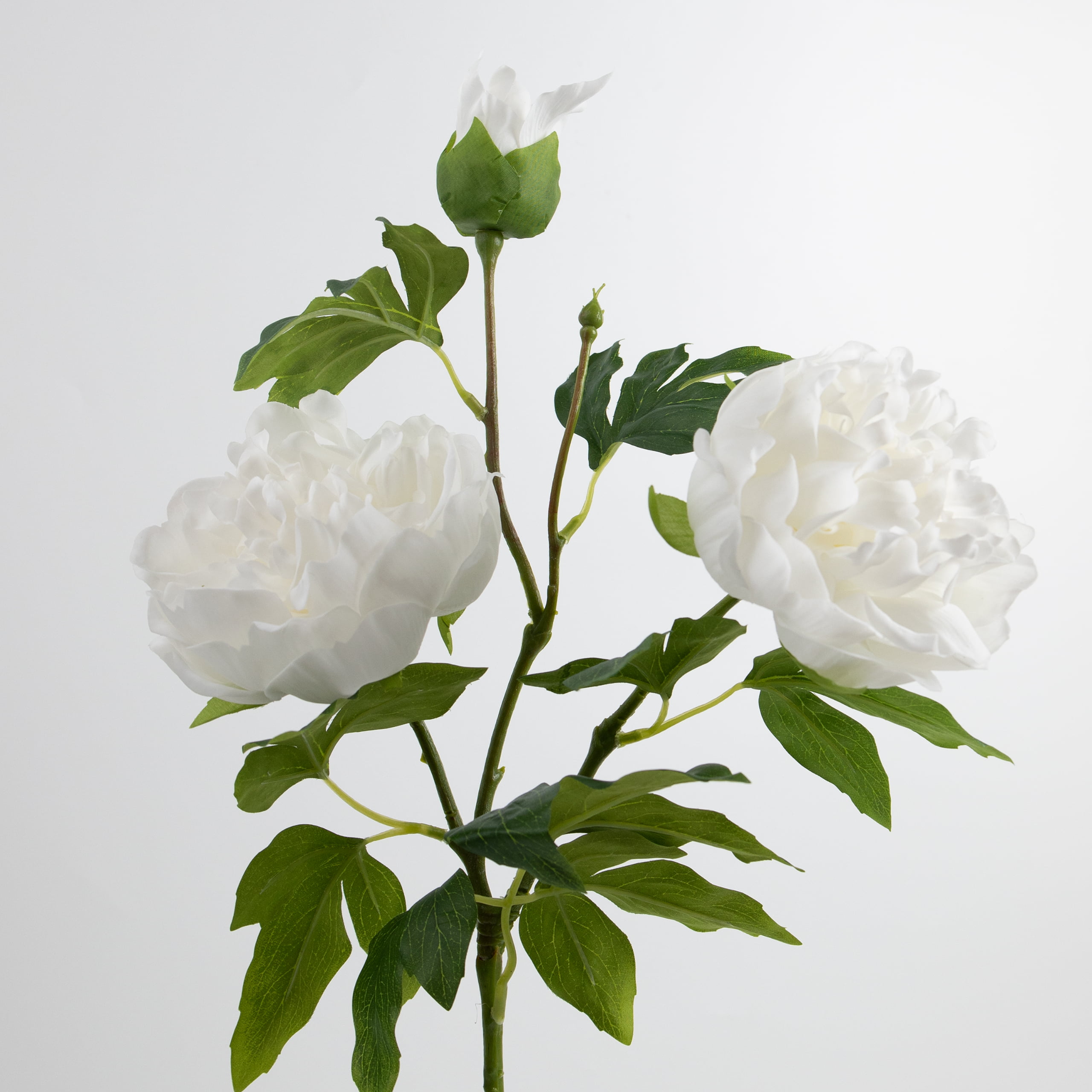 80cm Real-Touch 3 Heads Lydia Peony Spray