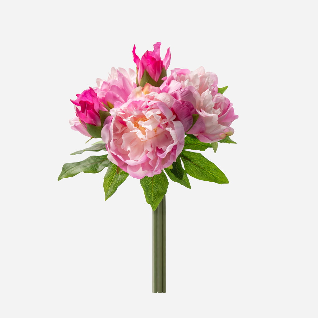 30cm Real-Touch 5 Heads Lydia Peony Bundle