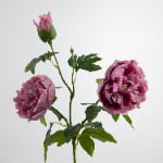 80cm Real-Touch 3 Heads Lydia Peony Spray
