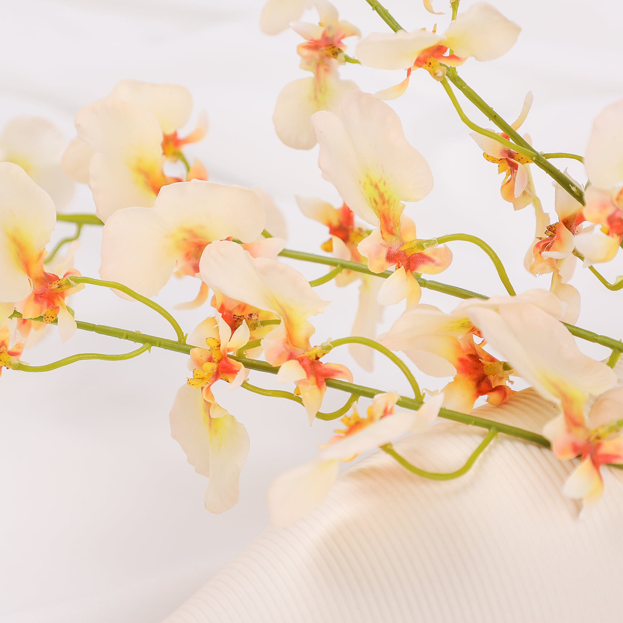 98cm Real-Touch 3 Heads Dancing Orchid Stem