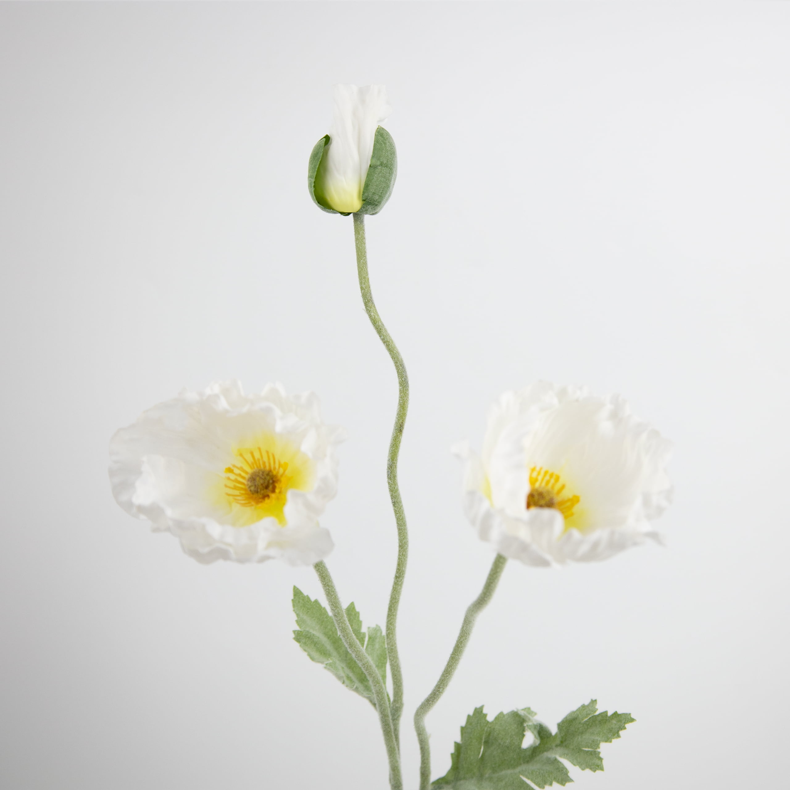 70cm Real-Touch 3 Heads Poppy Spray