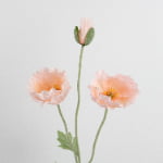 70cm Real-Touch 3 Heads Poppy Spray