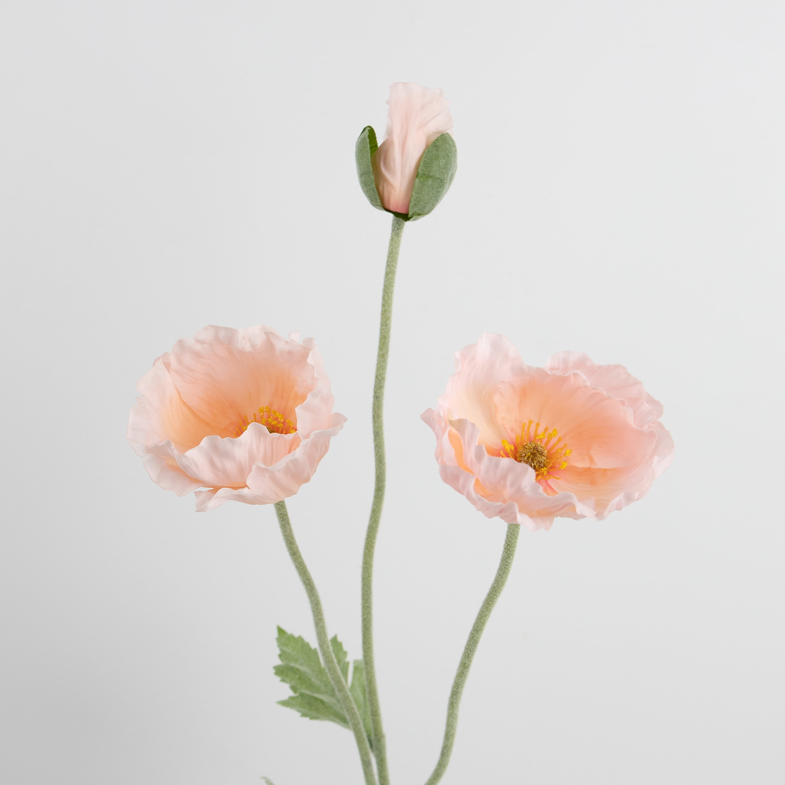 70cm Real-Touch 3 Heads Poppy Spray