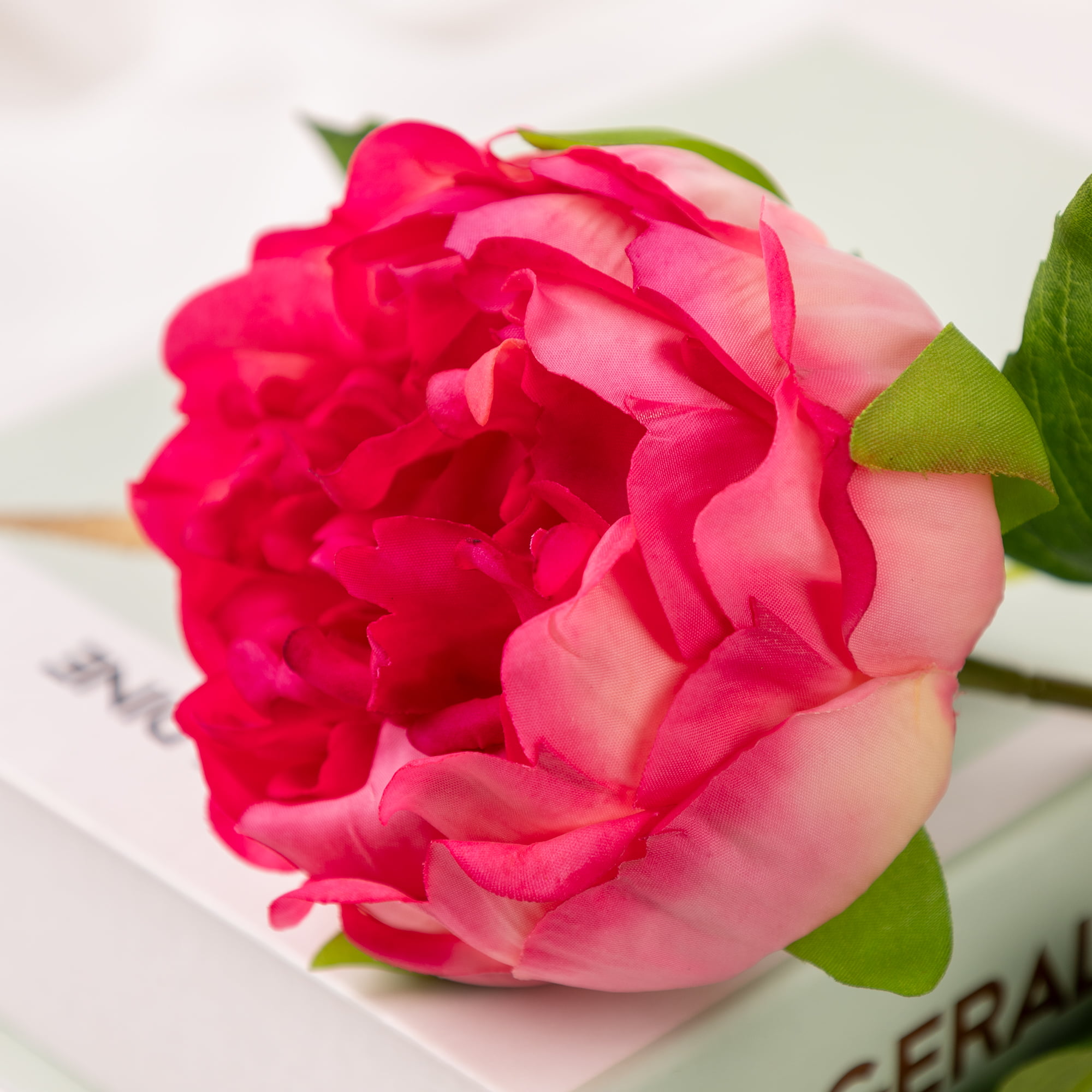 60cm Real-Touch Lydia Peony Stem