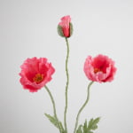 70cm Real-Touch 3 Heads Poppy Spray