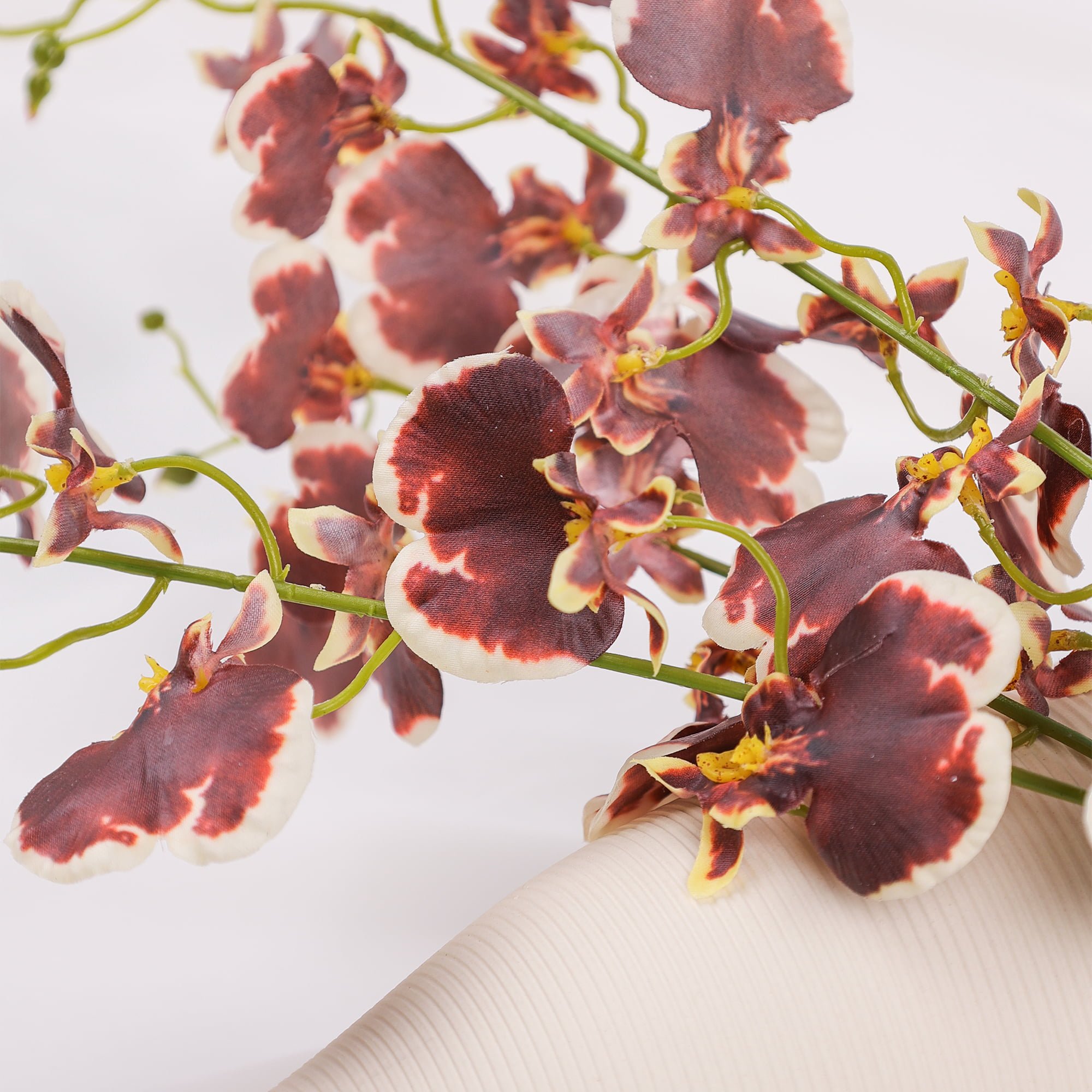 98cm Real-Touch 3 Heads Dancing Orchid Stem