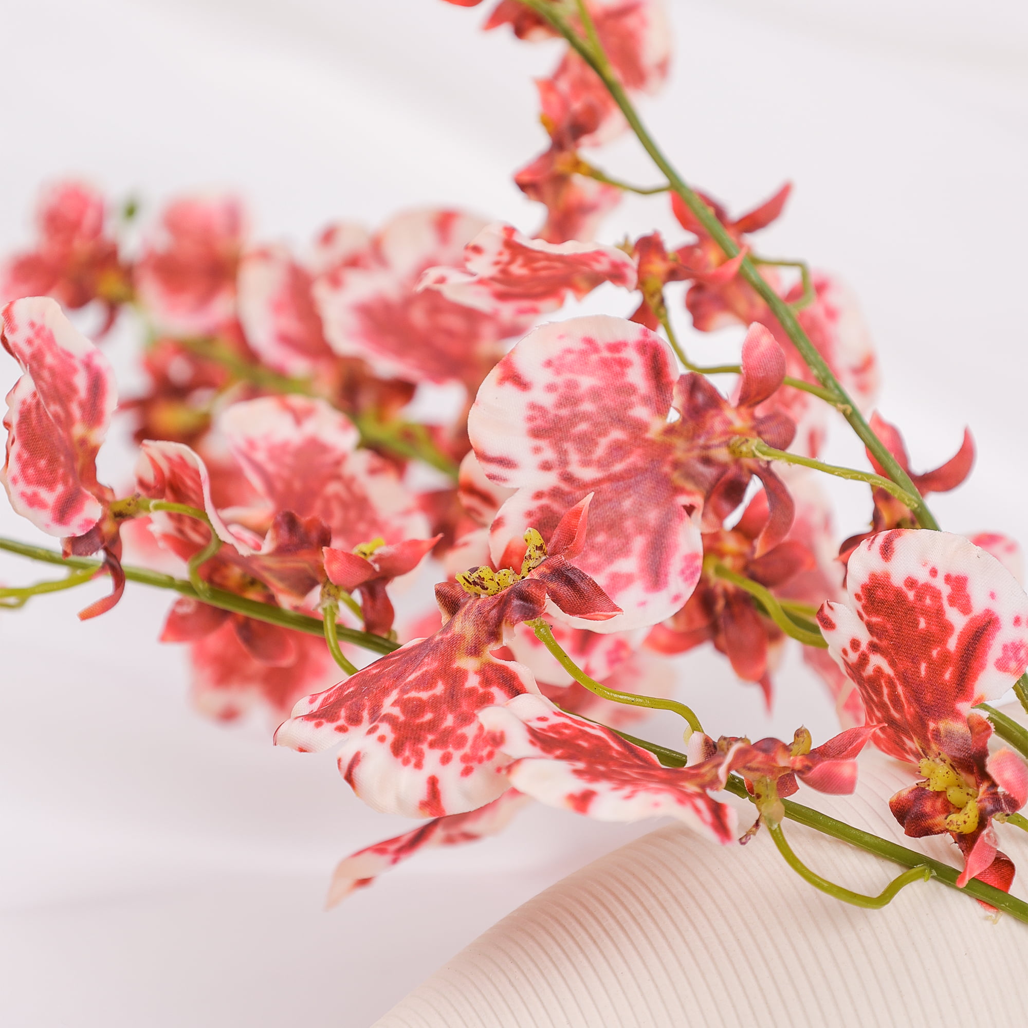 98cm Real-Touch 3 Heads Dancing Orchid Stem
