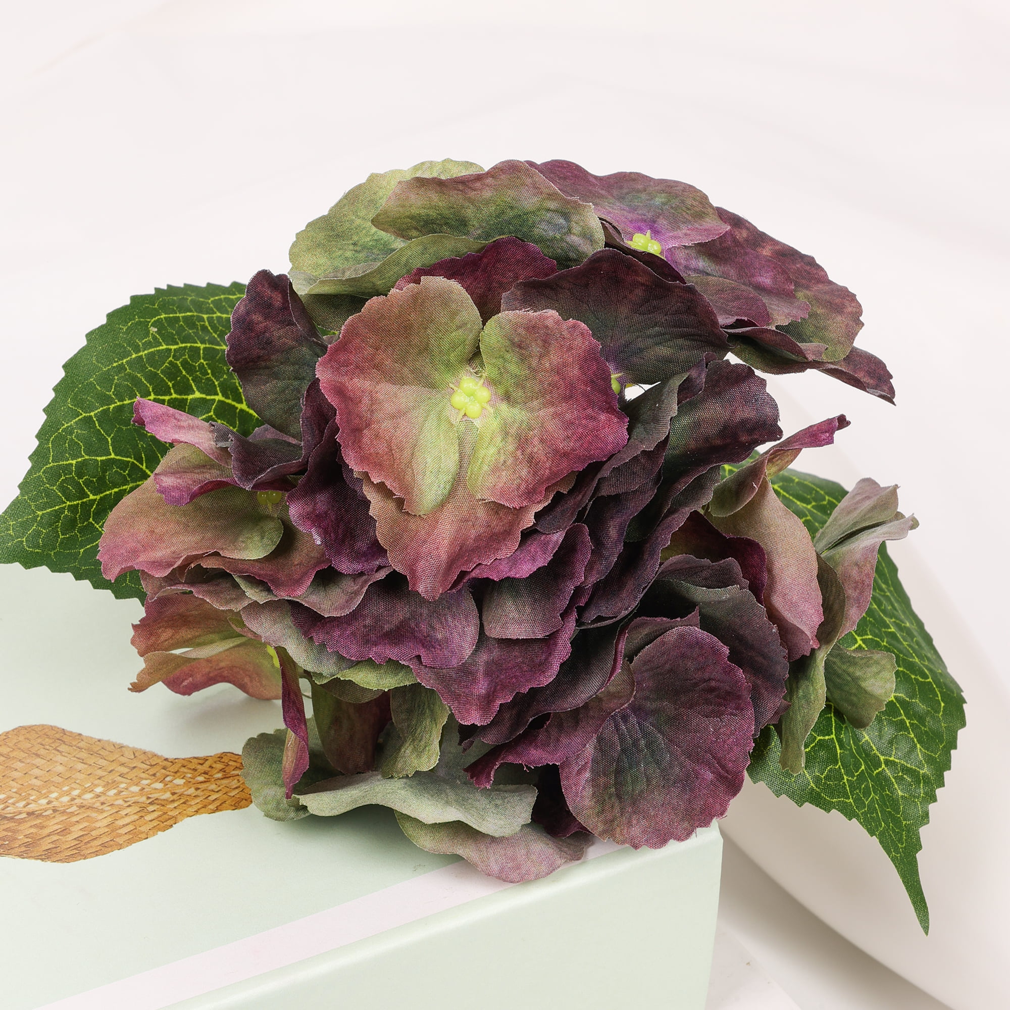 36cm Real-Touch 3D mini 20 Heads Hydrangea Stem