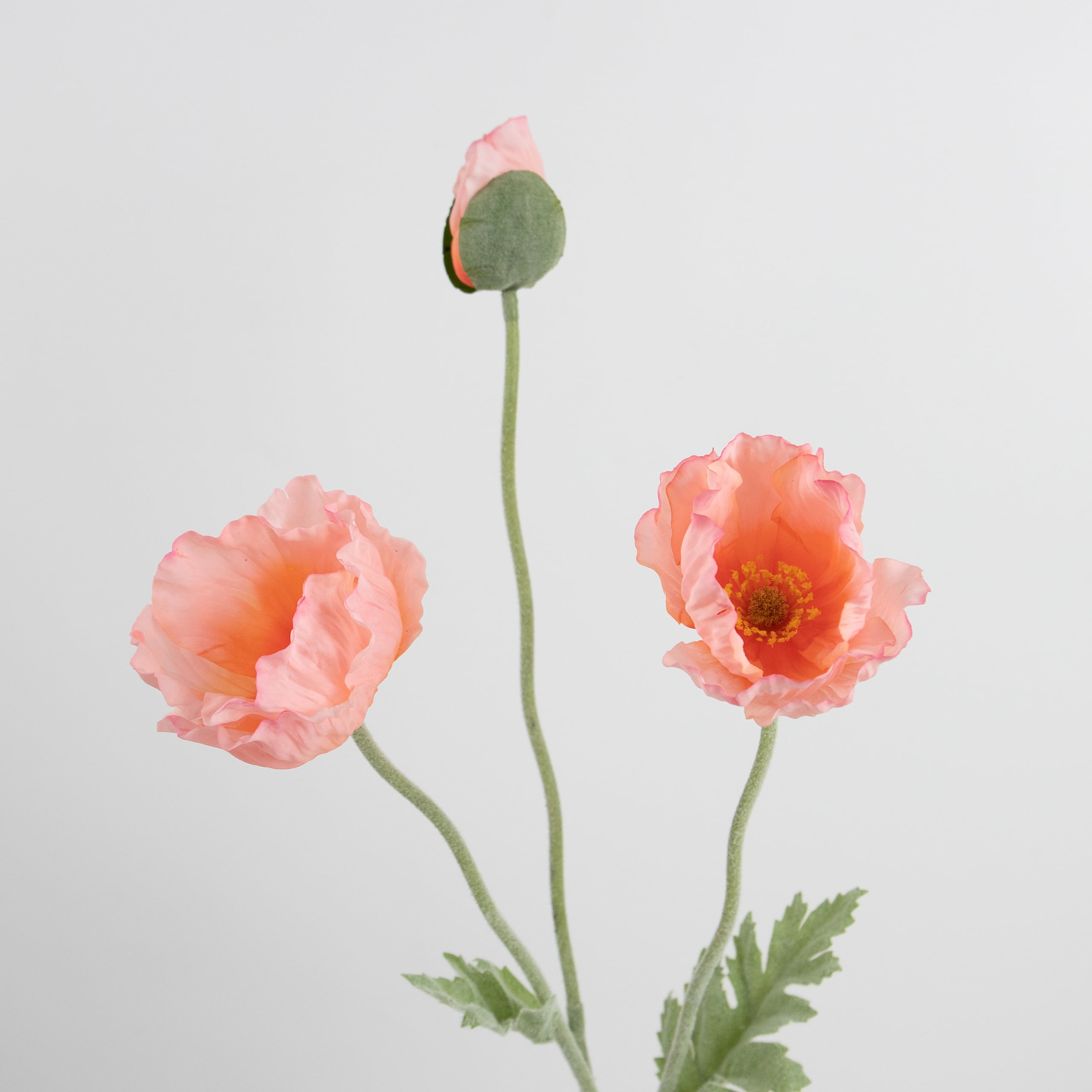 70cm Real-Touch 3 Heads Poppy Spray