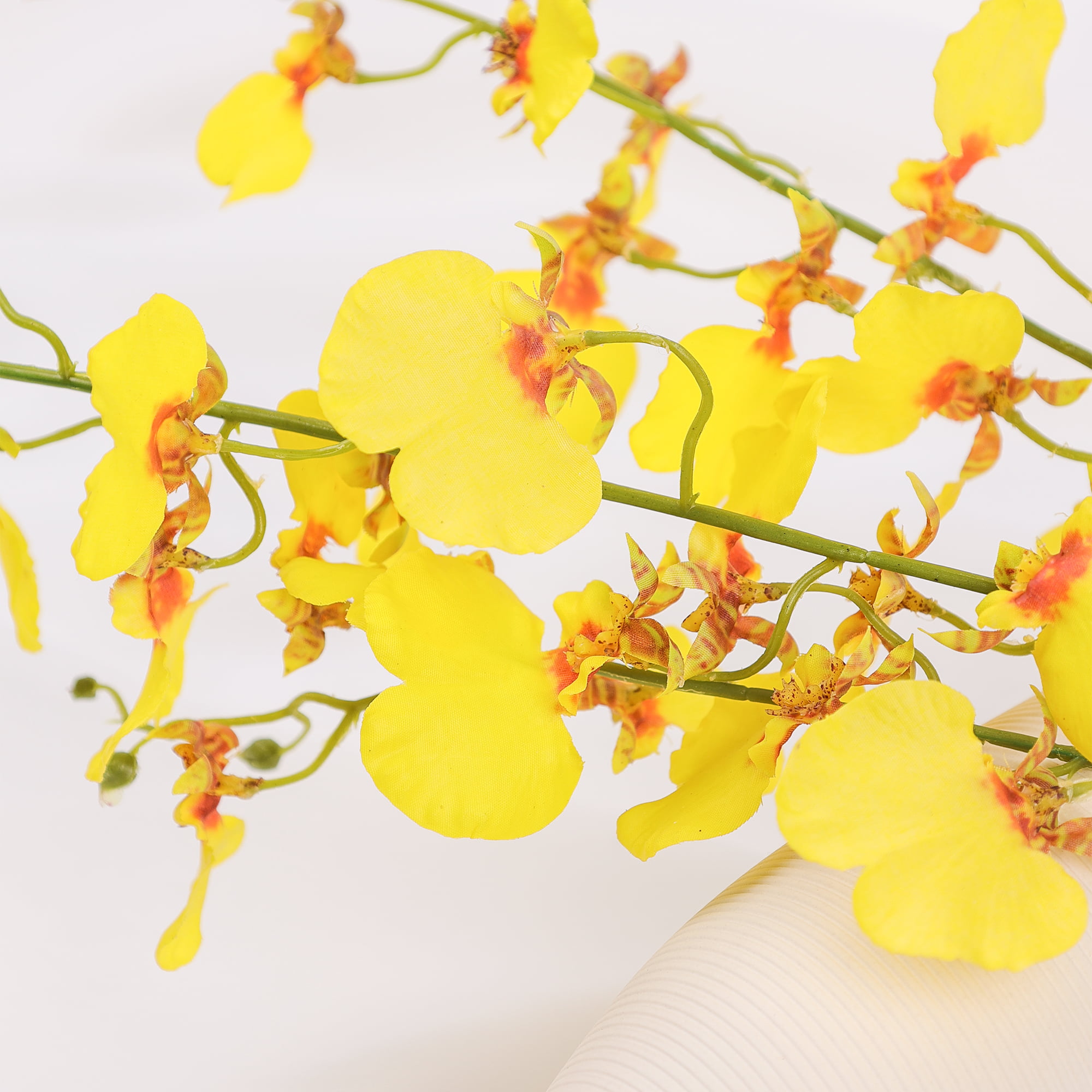 98cm Real-Touch 3 Heads Dancing Orchid Stem
