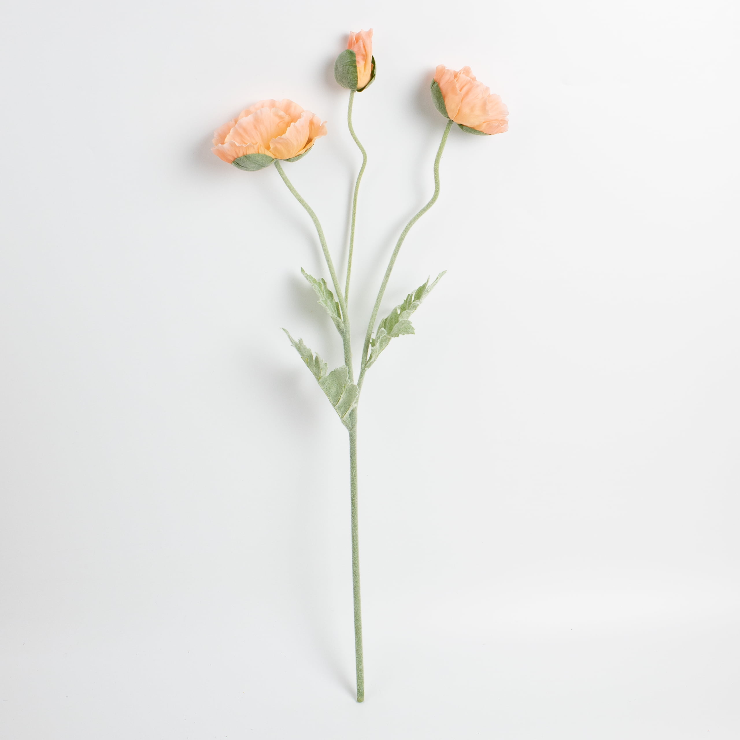 70cm Real-Touch 3 Heads Poppy Spray
