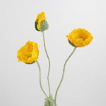 70cm Real-Touch 3 Heads Poppy Spray