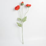70cm Real-Touch 3 Heads Poppy Spray