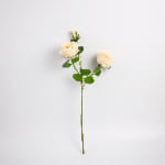 51cm Real-Touch 3 Heads Mini Austin Rose Spray