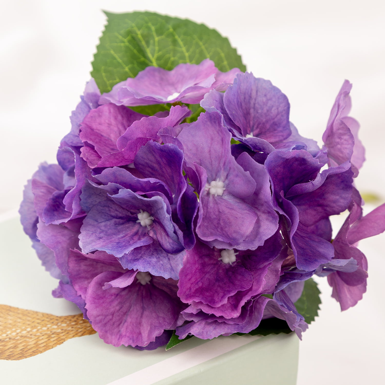 36cm Real-Touch 3D mini 20 Heads Hydrangea Stem