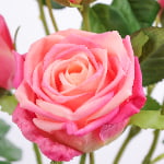 80cm Real-Touch 3 Heads Victoria Rose Spray