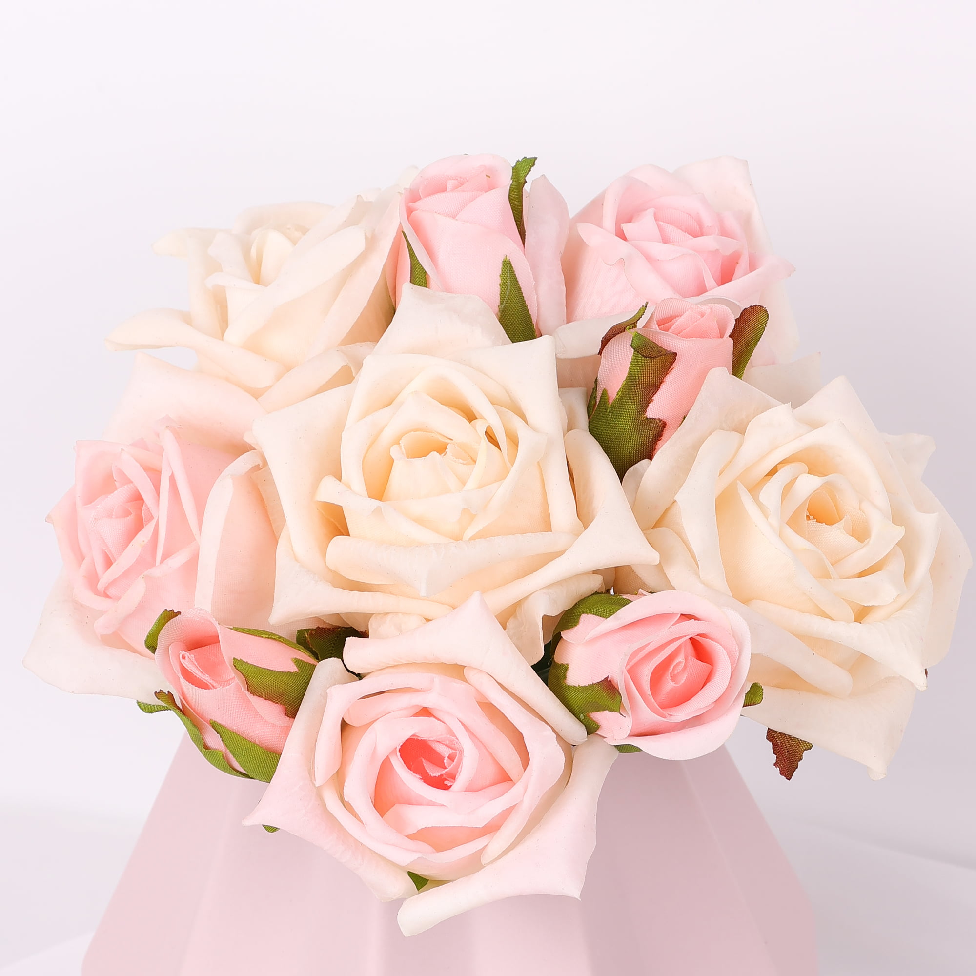 20cm Real-Touch 10 Heads Bella Rose Bundle