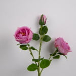 51cm Real-Touch 3 Heads Mini Austin Rose Spray