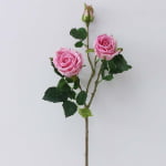 80cm Real-Touch 3 Heads Victoria Rose Spray