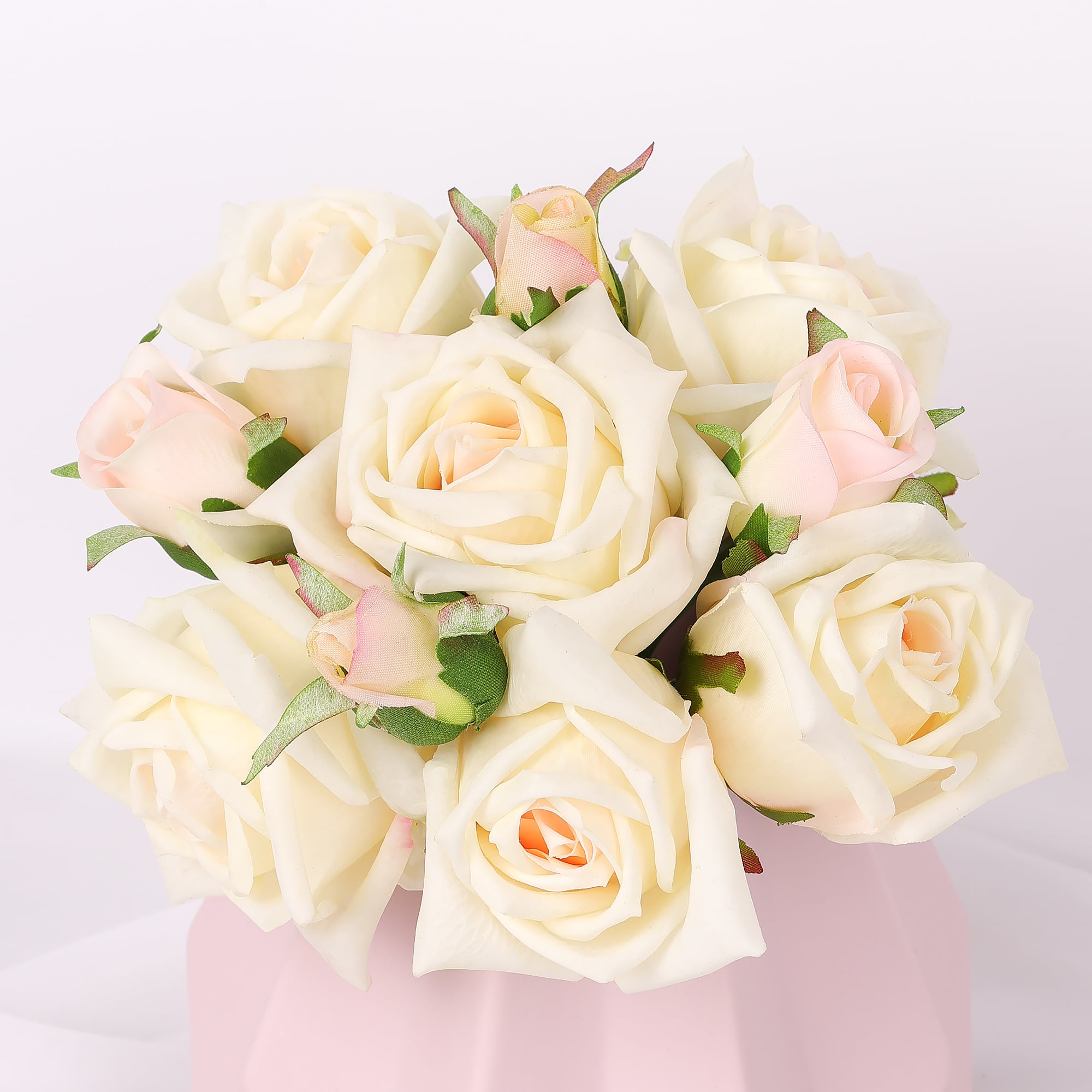 20cm Real-Touch 10 Heads Bella Rose Bundle