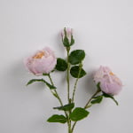 51cm Real-Touch 3 Heads Mini Austin Rose Spray
