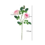 55cm Real-Touch 3 Heads Coco Rose Spray