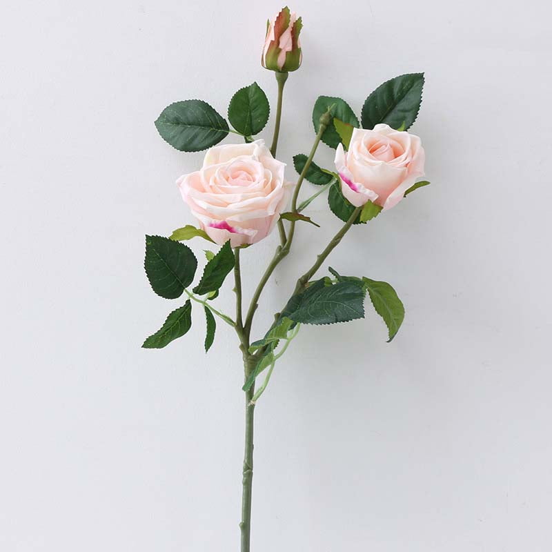 80cm Real-Touch 3 Heads Victoria Rose Spray