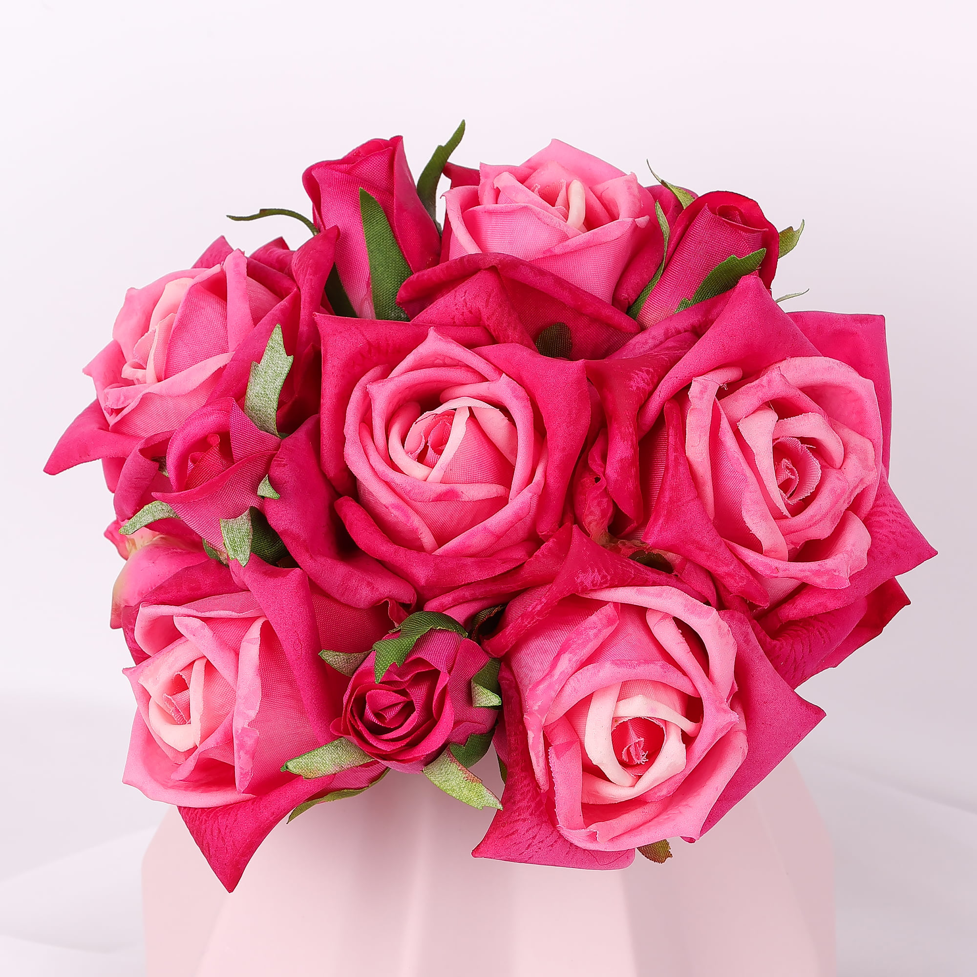 20cm Real-Touch 10 Heads Bella Rose Bundle