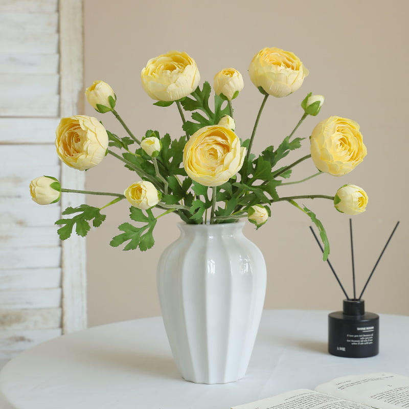 45cm Real-Touch 5 Heads Rachel Ranunculus Bundle