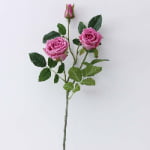80cm Real-Touch 3 Heads Victoria Rose Spray
