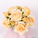 20cm Real-Touch 10 Heads Bella Rose Bundle
