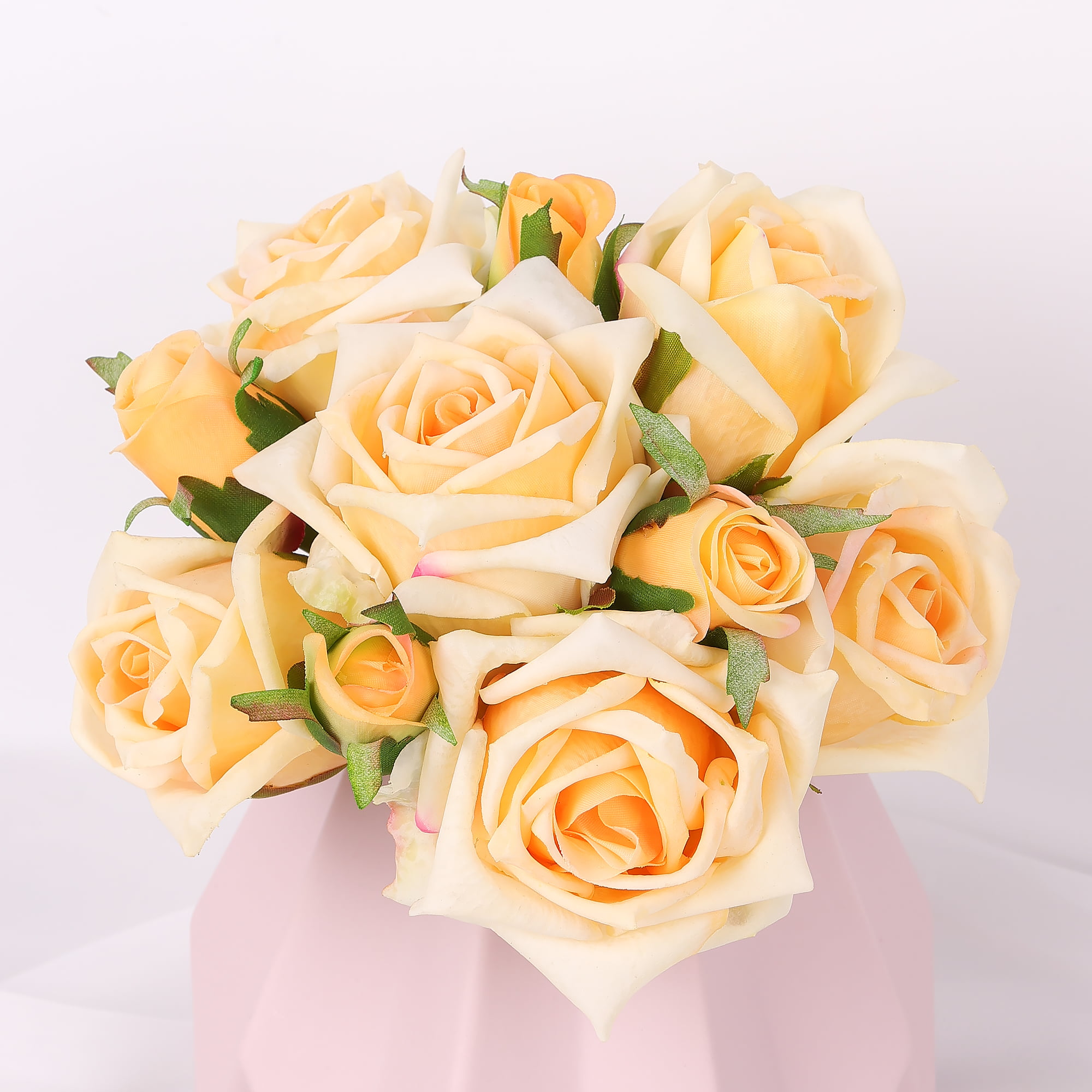 20cm Real-Touch 10 Heads Bella Rose Bundle