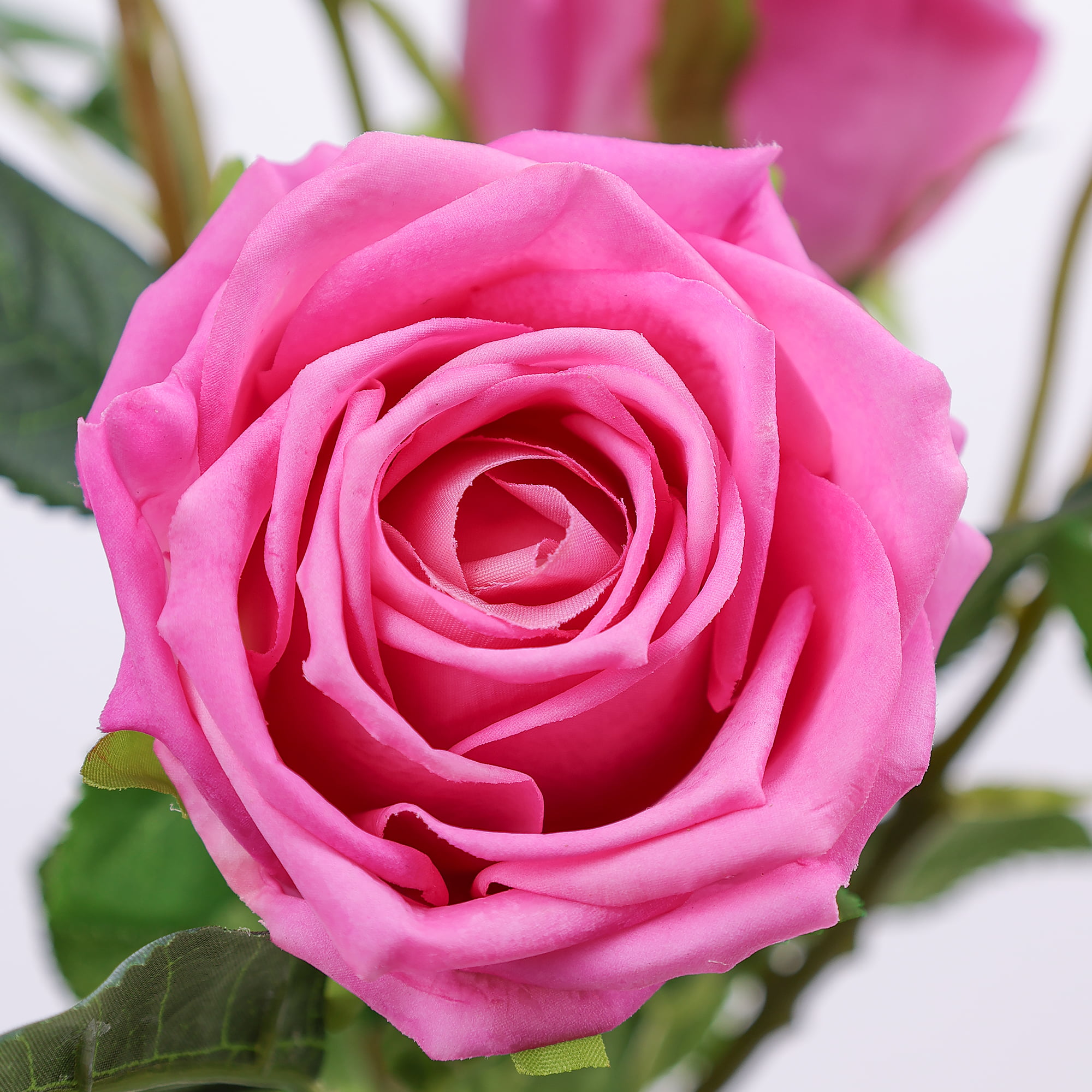 80cm Real-Touch 3 Heads Victoria Rose Spray