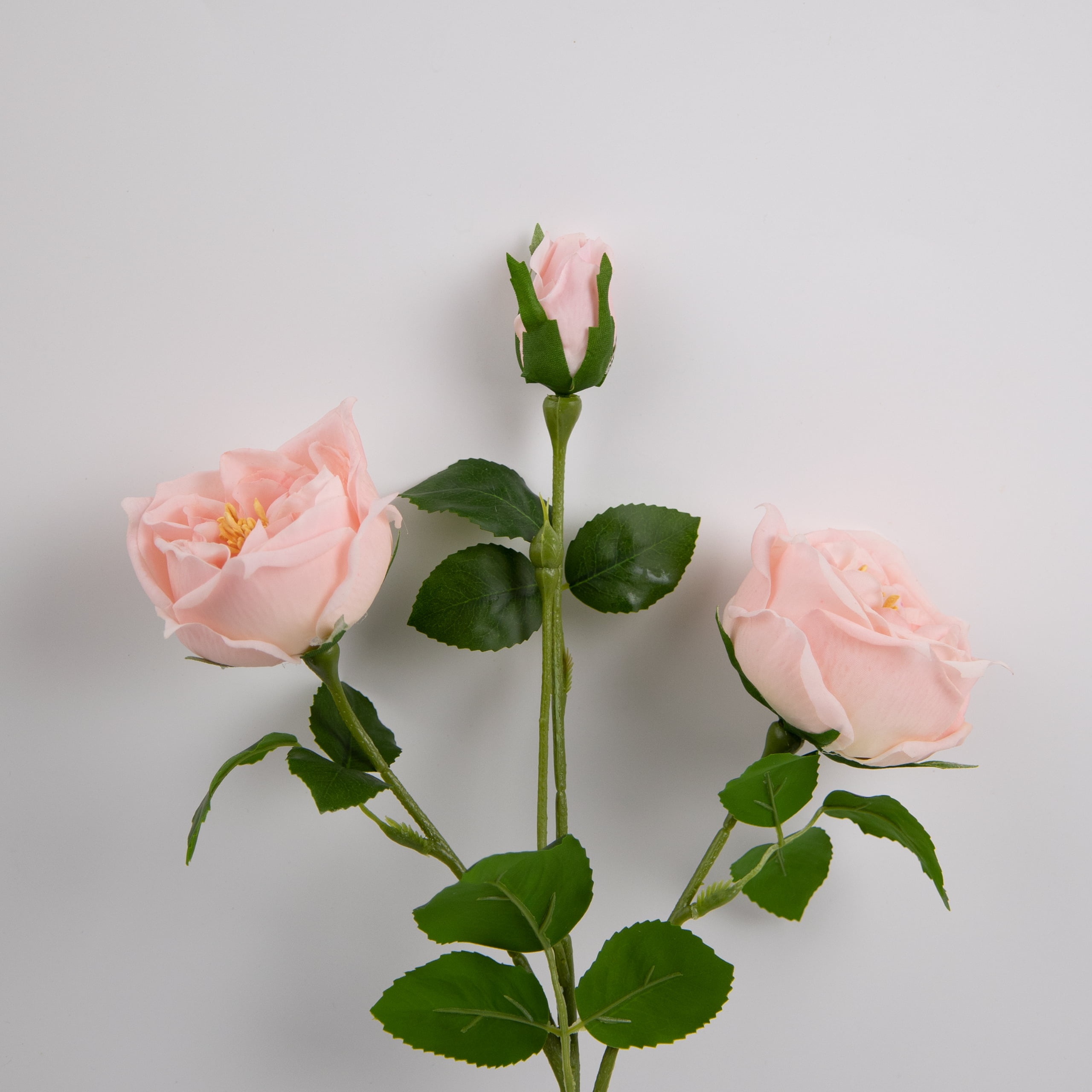 51cm Real-Touch 3 Heads Mini Austin Rose Spray