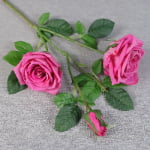 55cm Real-Touch 3 Heads Coco Rose Spray