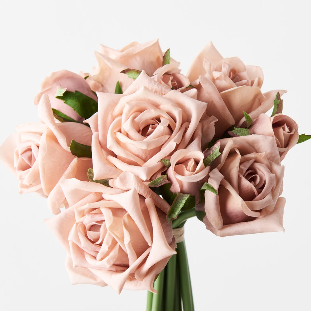 20cm Real-Touch 10 Heads Bella Rose Bundle