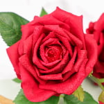 80cm Real-Touch 3 Heads Elsa Rose Spray