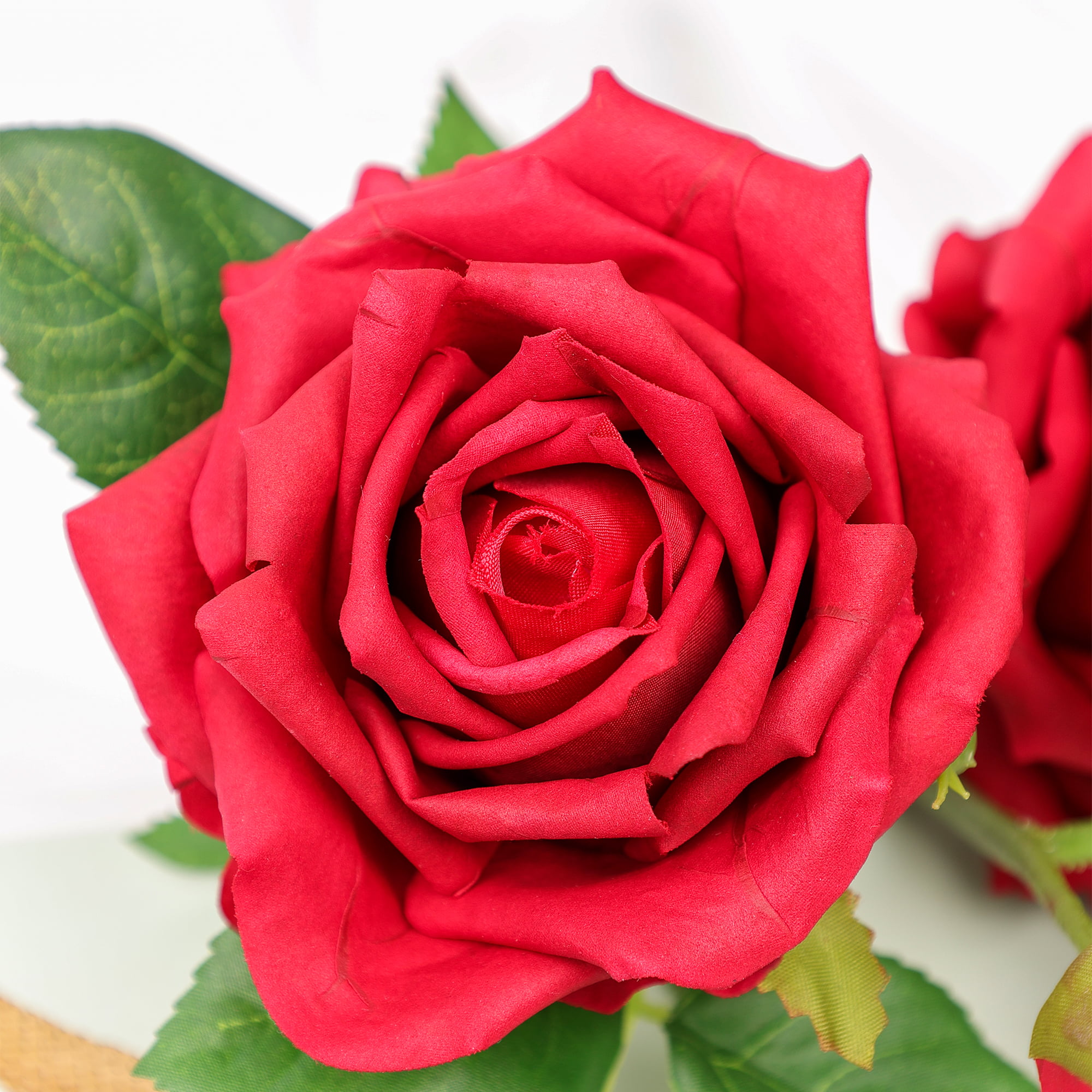 80cm Real-Touch 3 Heads Elsa Rose Spray