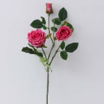 80cm Real-Touch 3 Heads Victoria Rose Spray