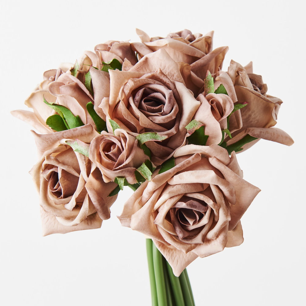 20cm Real-Touch 10 Heads Bella Rose Bundle