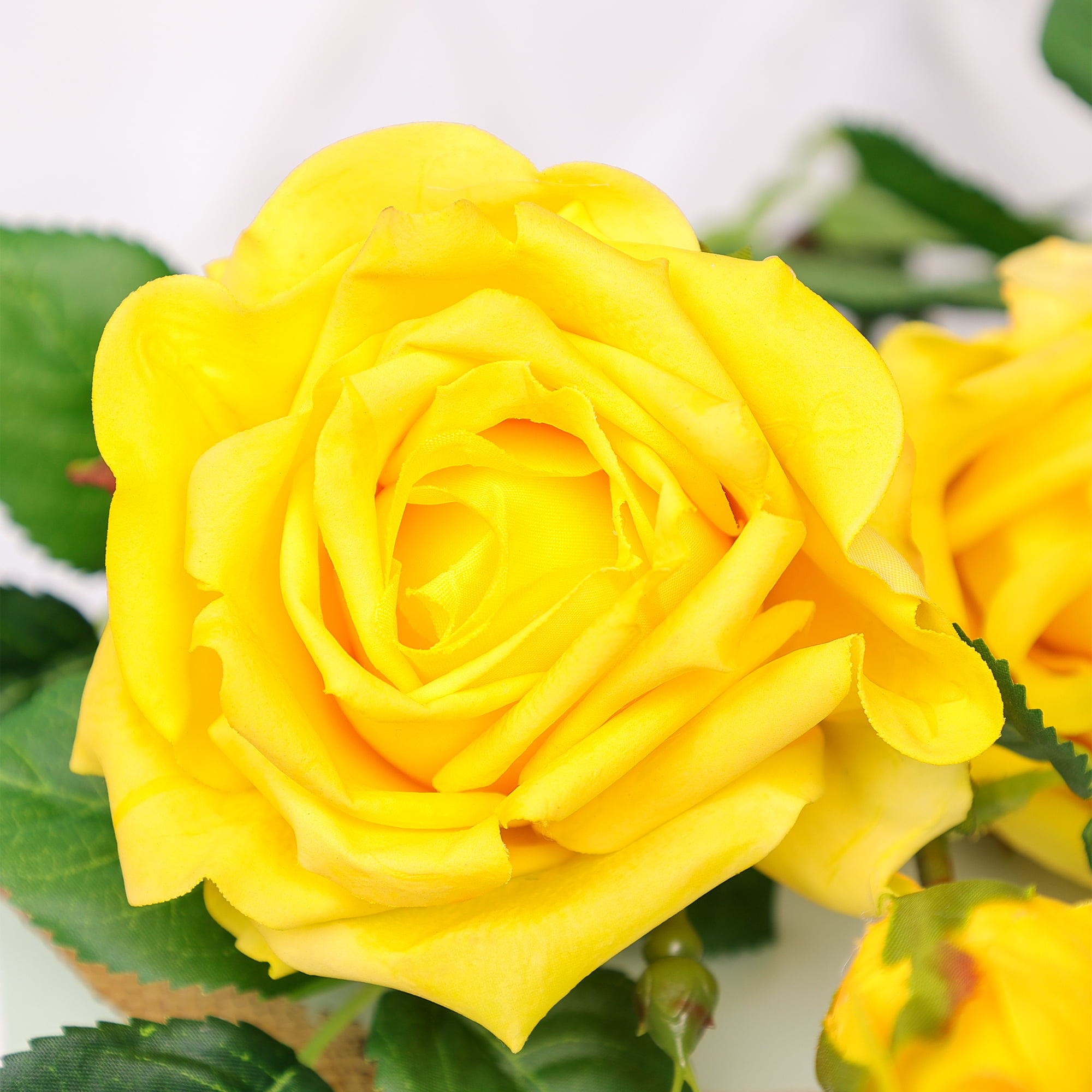 80cm Real-Touch 3 Heads Elsa Rose Spray